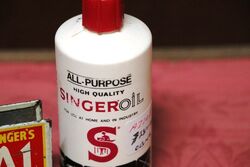 Vintage Plastic Singer Oil AllPurpose Oiler