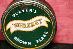 Vintage Playerand39s Whiskey Brown Flake Tobacco Tin
