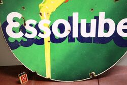 Vintage Players Please Round Enamel Advertising Sign 