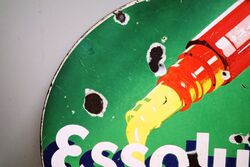 Vintage Players Please Round Enamel Advertising Sign 