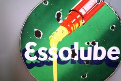 Vintage Players Please Round Enamel Advertising Sign 