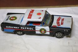 Vintage Police Highway Patrol 513 Tin Toy