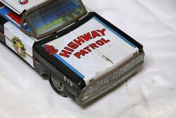 Vintage Police Highway Patrol 513 Tin Toy