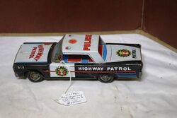 Vintage Police Highway Patrol 513 Tin Toy