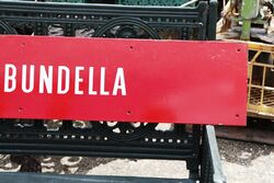 Vintage Post Office Bundella Enamel Sign 