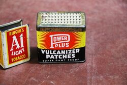 Vintage Power Plus Vulcanizing Patches Tin