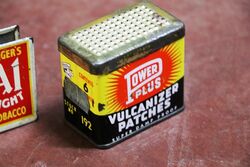 Vintage Power Plus Vulcanizing Patches Tin