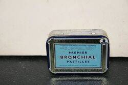 Vintage Premier Brondhial Pastilles Tin. #