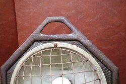 Vintage Pressed Steel Floor Heater Decretive Use Only