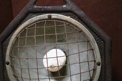 Vintage Pressed Steel Floor Heater Decretive Use Only