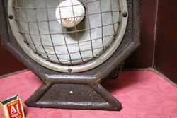 Vintage Pressed Steel Floor Heater Decretive Use Only