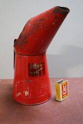 Vintage Quart Pourer with Silkolene Sticker Attached