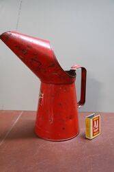 Vintage Quart Pourer with Silkolene Sticker Attached