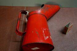 Vintage Quart Pourer with Silkolene Sticker Attached