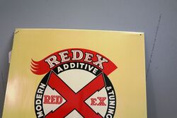 Vintage REDeX Additive  Conversion NewOld Stock Tin Sign 