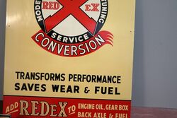 Vintage REDeX Additive  Conversion NewOld Stock Tin Sign 