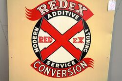 Vintage REDeX Additive  Conversion NewOld Stock Tin Sign 