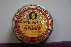 Vintage Rawleigh's Antiseptic Salve Highly Medicated Tin