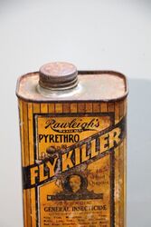 Vintage Rawleighand39s Pyrethro Fly Killer 18 Fluid Oz Tin