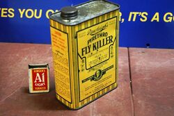 Vintage Rawleighand39s Pyrethro Fly Killer 40 Fluid Oz Tin