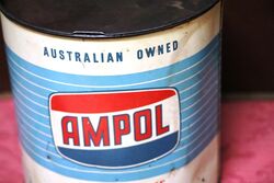 Vintage Red Ampol MultiPurpose 5lb Grease Tin
