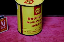 Vintage Retinax A MultiPurpose Grease 1lb Tin