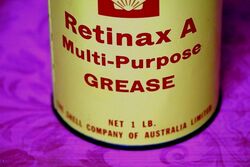 Vintage Retinax A MultiPurpose Grease 1lb Tin