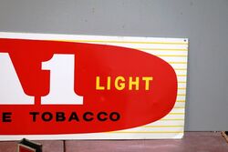 Vintage Ringers A 1 Light Cigarette Tobacco  Tin Sign 