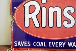 Vintage Rinso Enamel Advertising Sign