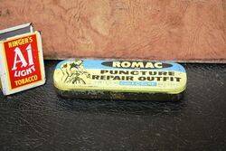 Vintage Romac Puncture Repair Outfit Tin