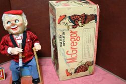 Vintage Rosko McGregor Tin Toy Cigar Smoking Scotsman 