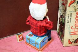 Vintage Rosko McGregor Tin Toy Cigar Smoking Scotsman 