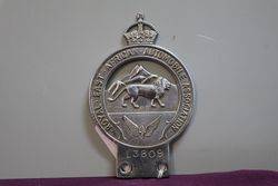 Vintage Royal East African Automobile Car Badge 