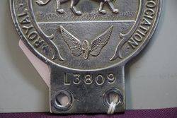 Vintage Royal East African Automobile Car Badge 