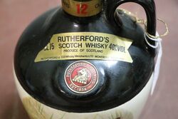 Vintage Rutherfords 12 Year Old Whisky Jug
