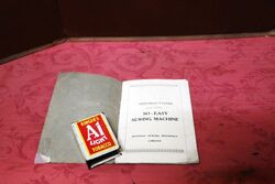 Vintage SOEASY Sewing Machine Instructions