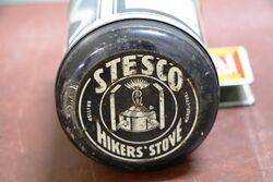 Vintage STESCO Hikers Stove Tin and Contents