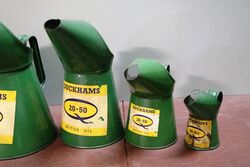 Vintage Set of 3 Duckhams Pourer Jugs 