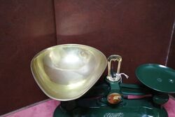 Vintage Set of BOOTS the Chemist Scales and Bell Weights