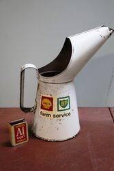 Vintage ShellBP Farm Service One Quart Pourer