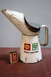 Vintage Shell-BP Farm Service One Quart Pourer.