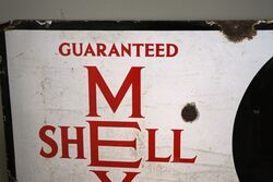 Vintage ShellMex Guaranteed 13 pence Enamel Sign 