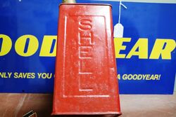 Vintage Shell 2 gal Running Board Fuel Can 