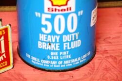 Vintage Shell 500 Heavy Duty Bake Fluid one pint Tin