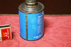 Vintage Shell 500 Heavy Duty Brake Fluid 1 pint Blue Tin