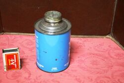 Vintage Shell 500 Heavy Duty Brake Fluid 1 pint Blue Tin