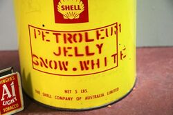 Vintage Shell 5lb Petroleum Jelly Tin