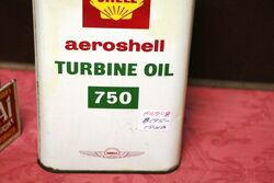 Vintage Shell Aeroshell Turbine Oil 750 One Quart Tin