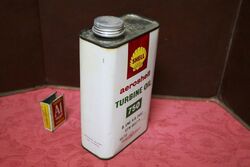 Vintage Shell Aeroshell Turbine Oil 750 One Quart Tin