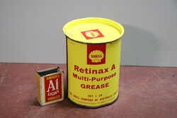 Vintage Shell Aust 1 lb Retinax A Grease 3 Tin.